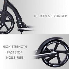 Load image into Gallery viewer, Adjustable Foldable Aluminum Kids Kick Scooter w/ Shoulder Strap-Black