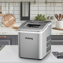 Load image into Gallery viewer, Portable Countertop Ice Maker Machine with Scoop-Silver