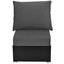 Load image into Gallery viewer, Deep Seat Chair Cushion Pads Set with Rope Belts for Indoor and Outdoor-Gray
