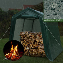 Load image into Gallery viewer, 7' x 12' Outdoor Carport Patio Storage Shelter Shed Car Canopy