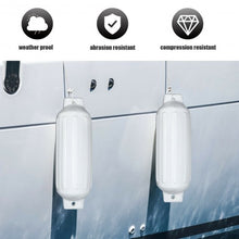 Load image into Gallery viewer, 27" Boat Fenders Hand Inflatable Marine Bumper-White
