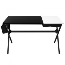 Load image into Gallery viewer, Writing Study Computer Desk with Drawer and Storage Bag-Black