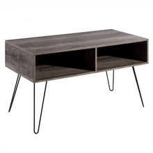 Load image into Gallery viewer, 42" TV Stand Wood Media Console with Metal Hairpin Legs