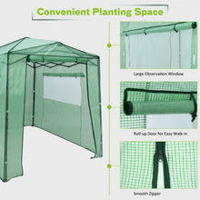 Load image into Gallery viewer, 6'x 8' Portable Walk-in Greenhouse W/Window-Green