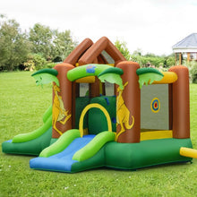 Load image into Gallery viewer, Kids Inflatable Jungle Bounce House Castle with Bag
