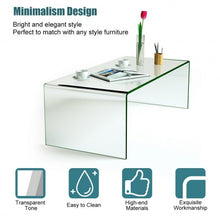 Load image into Gallery viewer, 42.0" x 19.7" x 14" Tempered Glass Coffee Table