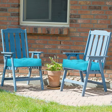 Load image into Gallery viewer, 21" x 21" Patio Chair Seat Cushion Pads for Indoor and Outdoor-Turquoise