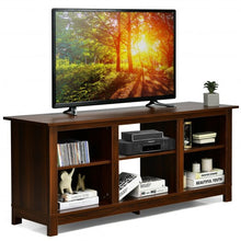 Load image into Gallery viewer, 2-Tier 58" TV Stand Entertainment Media Console Center-Walnut