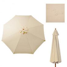 Load image into Gallery viewer, 9 ft Patio Umbrella Cover Canopy Replacement Top Outdoor Tan for 8 Ribs Beige