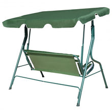 Load image into Gallery viewer, 3 Seats Patio Canopy Swing-Green