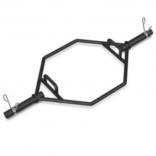 Load image into Gallery viewer, 56" Olympic Hexagon Deadlift Trap Bar with Folding Grips Powerlifting-Black