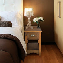 Load image into Gallery viewer, Contemporary Chair Side End Table Compact Table with Drawer Nightstand-Yellow