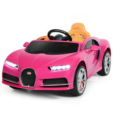 Load image into Gallery viewer, 12V Licensed Bugatti Chiron Kids Ride on Car with Storage Box and MP3-Pink