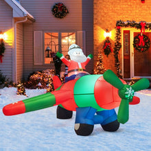 Load image into Gallery viewer, 8Ft LED Blow Up Christmas Santa Claus with Flying Airplane