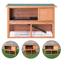 Load image into Gallery viewer, Large Garden Backyard Wooden Chicken Coop Rabbit Hutch