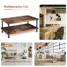 Load image into Gallery viewer, Industrial Rustic Accent Coffee Table