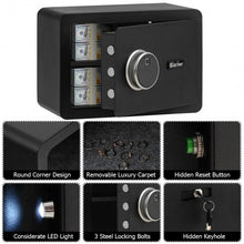 Load image into Gallery viewer, Fingerprint Safe Box Security Box with LED Light