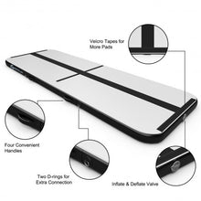 Load image into Gallery viewer, Air Track Inflatable Gymnastics Tumbling Mat with Pump-Black