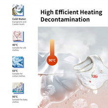 Load image into Gallery viewer, 7.7 lbs Compact Full Automatic Washing Machine with Heating Function Pump