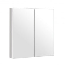 Load image into Gallery viewer, 2-Tier Wall-Mounted Storage Cabinet with Double Mirror Doors