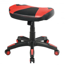 Load image into Gallery viewer, Multi-Use Footrest Swivel Height Adjustable Gaming Ottoman Footstool Chair-Red