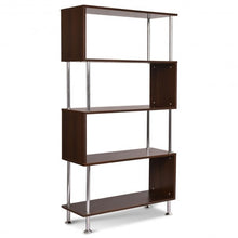 Load image into Gallery viewer, 32" x 12" x 58" Modern 4 Shelves Wooden Storage Bookshelf
