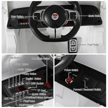 Load image into Gallery viewer, Battery Powered Kids Ride On Car with Remote Control-White
