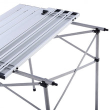 Load image into Gallery viewer, Roll Up Portable folding Camping Aluminum Picnic Table