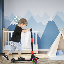 Load image into Gallery viewer, Adjustable Height Folding Aluminum Kids Kick Scooter-Black