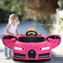 Load image into Gallery viewer, 12V Licensed Bugatti Chiron Kids Ride on Car with Storage Box and MP3-Pink