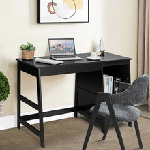 Load image into Gallery viewer, 47.5" Modern Home Computer Desk with 2 Storage Drawers-Black
