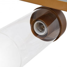 Load image into Gallery viewer, 3-Light Vanity Lamp w/ Gold Finish and Clear Glass Shade