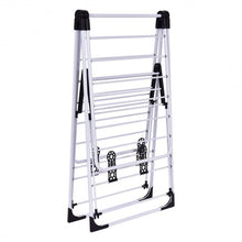 Load image into Gallery viewer, White Portable Laundry Clothes Storage Drying Rack
