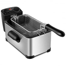 Load image into Gallery viewer, 3.2 Quart Electric Stainless Steel Deep Fryer with Timer