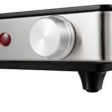 Load image into Gallery viewer, Stainless Steel Electric Warming Tray with Glass Top