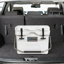 Load image into Gallery viewer, 16 Quart Portable Ice Cooler with 24 Cans-White