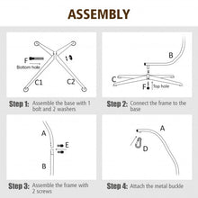 Load image into Gallery viewer, Solid Steel C Hammock Frame Stand