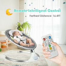 Load image into Gallery viewer, Baby Swing Electric Rocking Chair with Bluetooth Music Timer-Gray