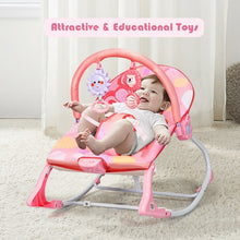 Load image into Gallery viewer, Adjustable Toddler Swing Bouncer & Rocker-Pink