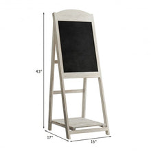 Load image into Gallery viewer, Vintage Folding Chalkboard Easel with Display Shelf