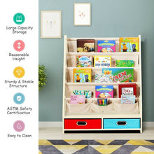 Load image into Gallery viewer, Kids Book and Toys Organizer Shelves-Beige