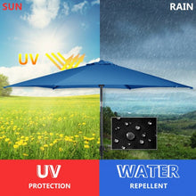 Load image into Gallery viewer, 9 ft Patio Outdoor Umbrella with Crank-Blue