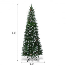 Load image into Gallery viewer, 5' / 6' / 7.5' Artificial Pencil Christmas Tree with Pine Cones-7.5'