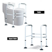 Load image into Gallery viewer, Stand Alone Toilet Safety Rail with Adjustable Handrail Frame