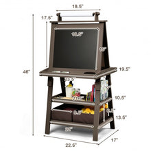 Load image into Gallery viewer, 3 in 1 Double-Sided Storage Art Easel-Coffee