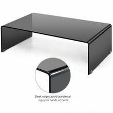 Load image into Gallery viewer, 42.0" x 19.7" Tempered Glass Coffee Table - Gray
