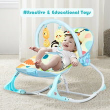 Load image into Gallery viewer, Adjustable Toddler Swing Bouncer & Rocker-Blue