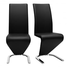Load image into Gallery viewer, 2 pcs High Back W/U - Shaped PU Leather Dining Chairs