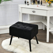 Load image into Gallery viewer, Velvet Storage Ottoman with Solid Wood Legs for Living Room Bedroom