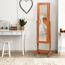 Load image into Gallery viewer, Lockable Jewelry Cabinet Armoire Standing Jewelry Holder Organizer